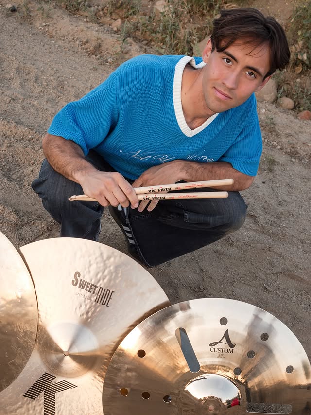Instagram post by @yourboymalachi for Vic Firth. Caption reads: [...] endorsement with @zildjiancompany and....