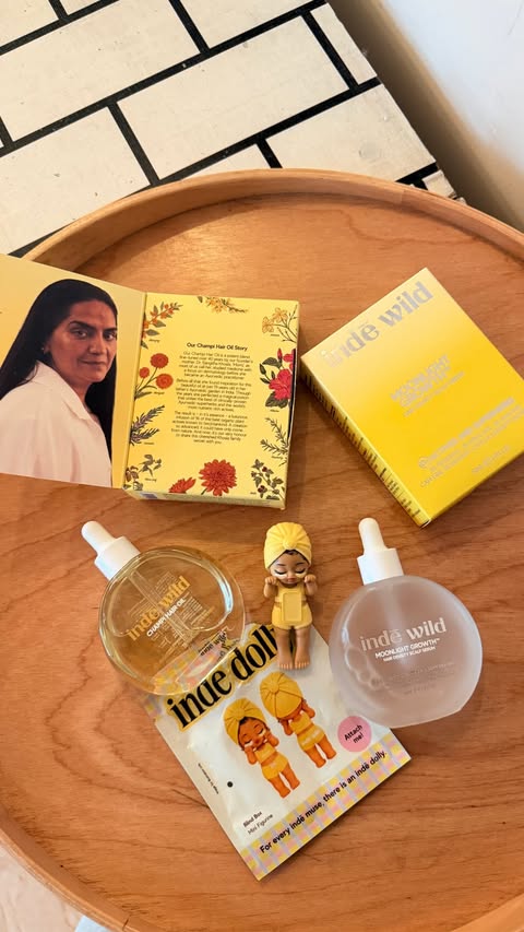 Instagram post by @itsanushka1302 for indē wild. Caption reads: Coupon code "FAM5" and 29% off sitewide . . . .....