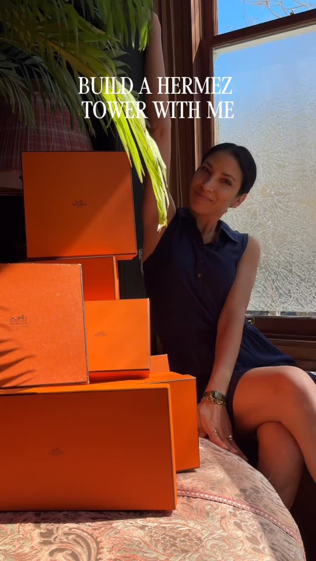 Instagram post by @bydanzi for Hermès. Caption reads: Girl Jenga 🤭 Address below ⬇️ 

📍SAN FRANCISCO....