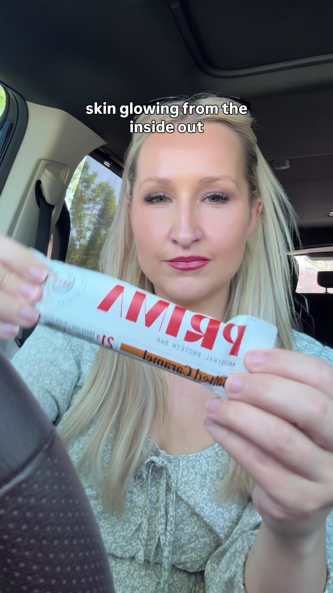 TikTok post by @mamayulyak for PRIMA Ancestral Protein Bar. Caption reads: [...] is always a win in our home. @PRIMA....