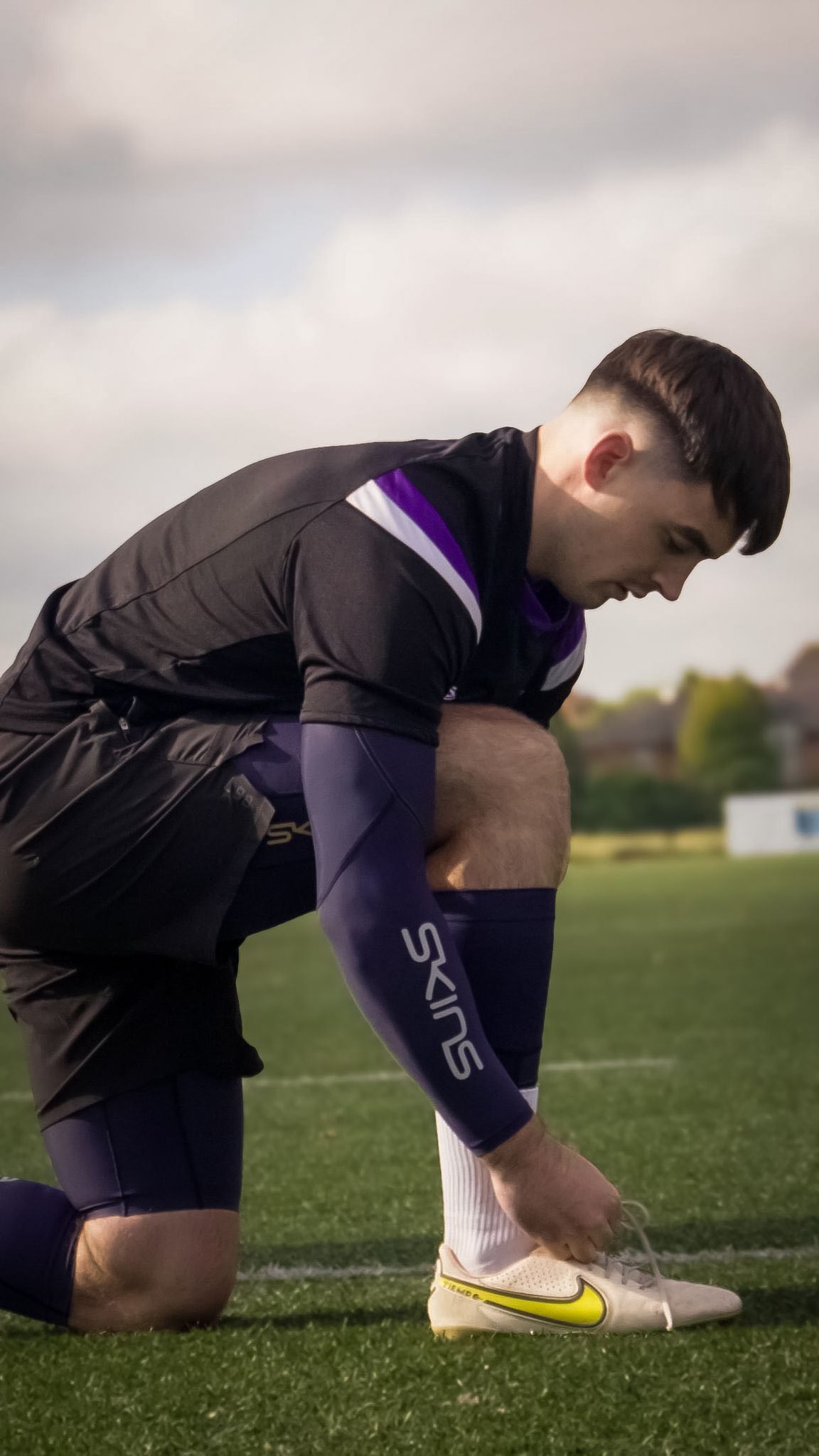 Instagram post by @caolan_dooley for SKINS Compression. Caption reads: Rugby pushes me to my limits, and SKINS help me go....