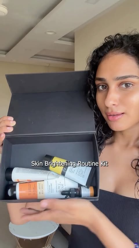 Instagram post by @yogitaarathore for Deconstruct. Caption reads: @deconstruct_skincare ‘s routine has saved my skin....