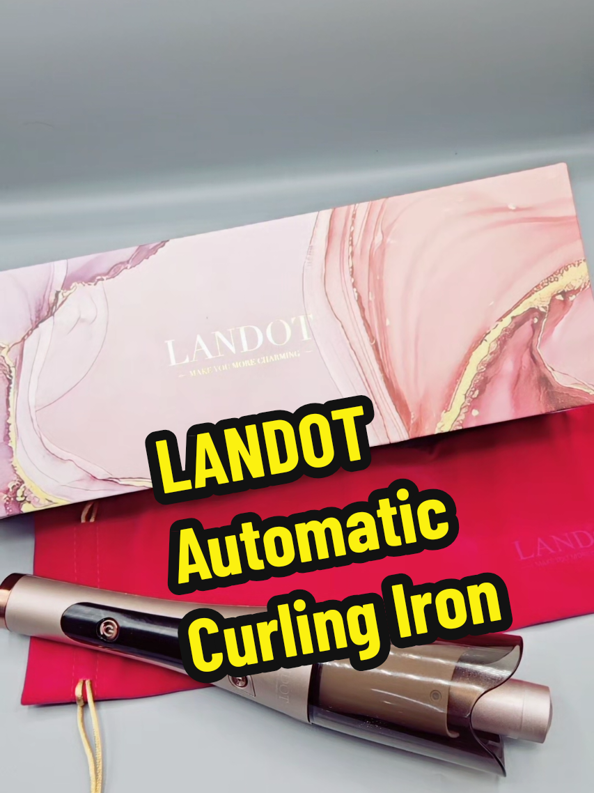 TikTok post by @olivia_official999 for Landot Beauty. Caption reads: Click the link above to buy LANDOT Automatic....