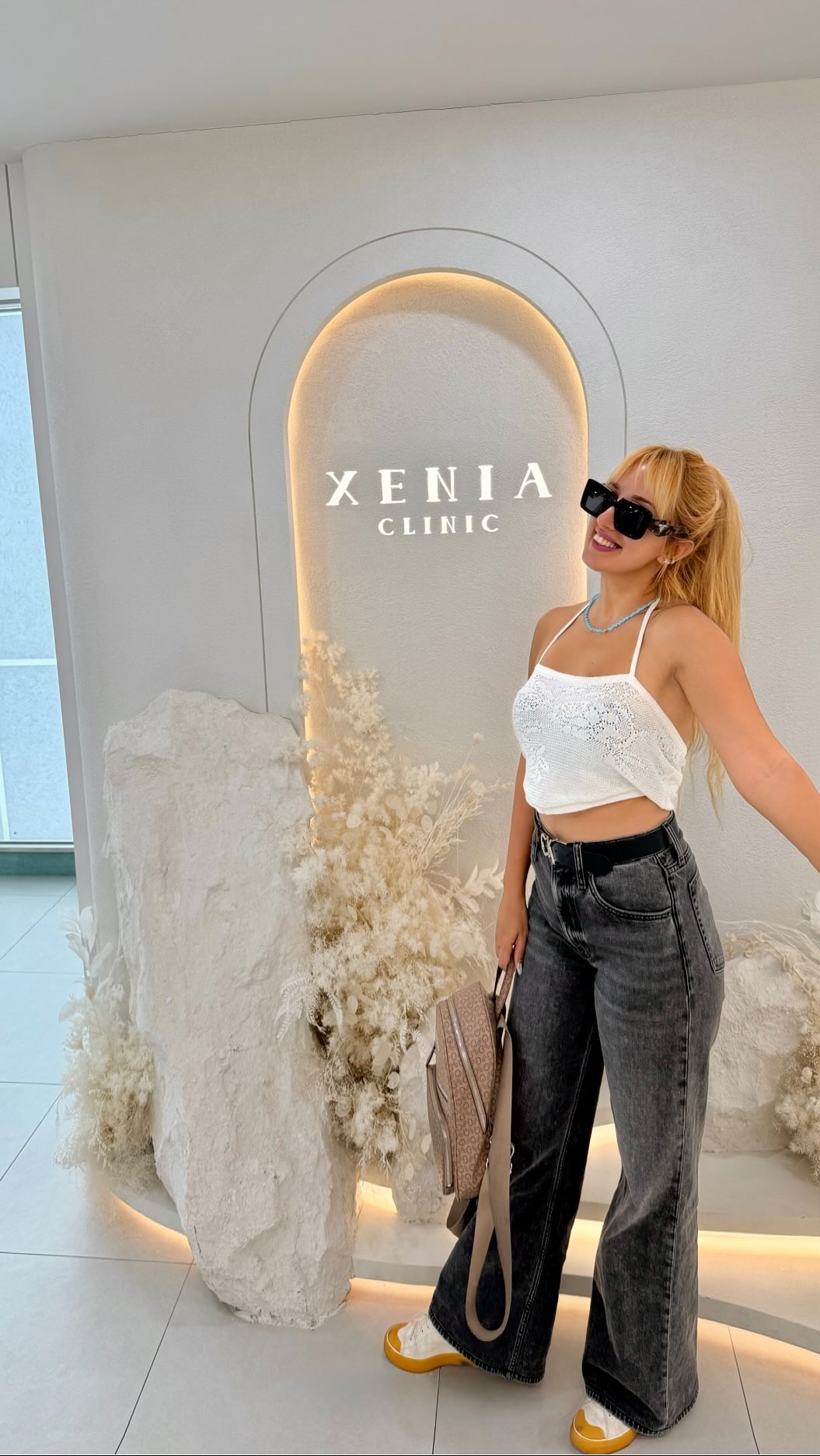 Instagram post by @xeniaclinic_eng for Xenia Clinic. Caption reads: Now in Seoul! 🇰🇷💕

I visited @xeniaclinic_eng....