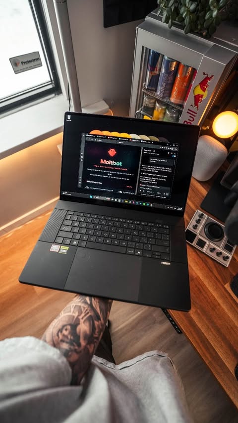 Instagram post by @andresvidoza for Opera. Caption reads: Browsers can help you code now. Wild. Opera Neon....