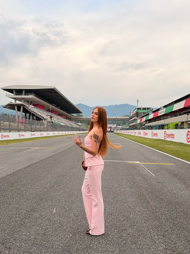 Instagram post by @annaciati for Ducati. Caption reads: amazing experience with @ducati ❤️‍🔥 #invited....