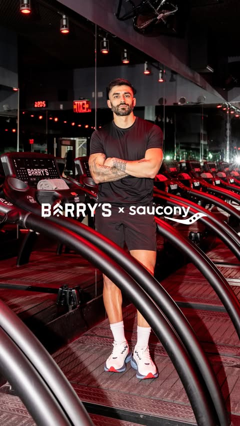 Instagram post by @marco3franco for Saucony. Caption reads: Winter runners! Come with me to take the @saucony....