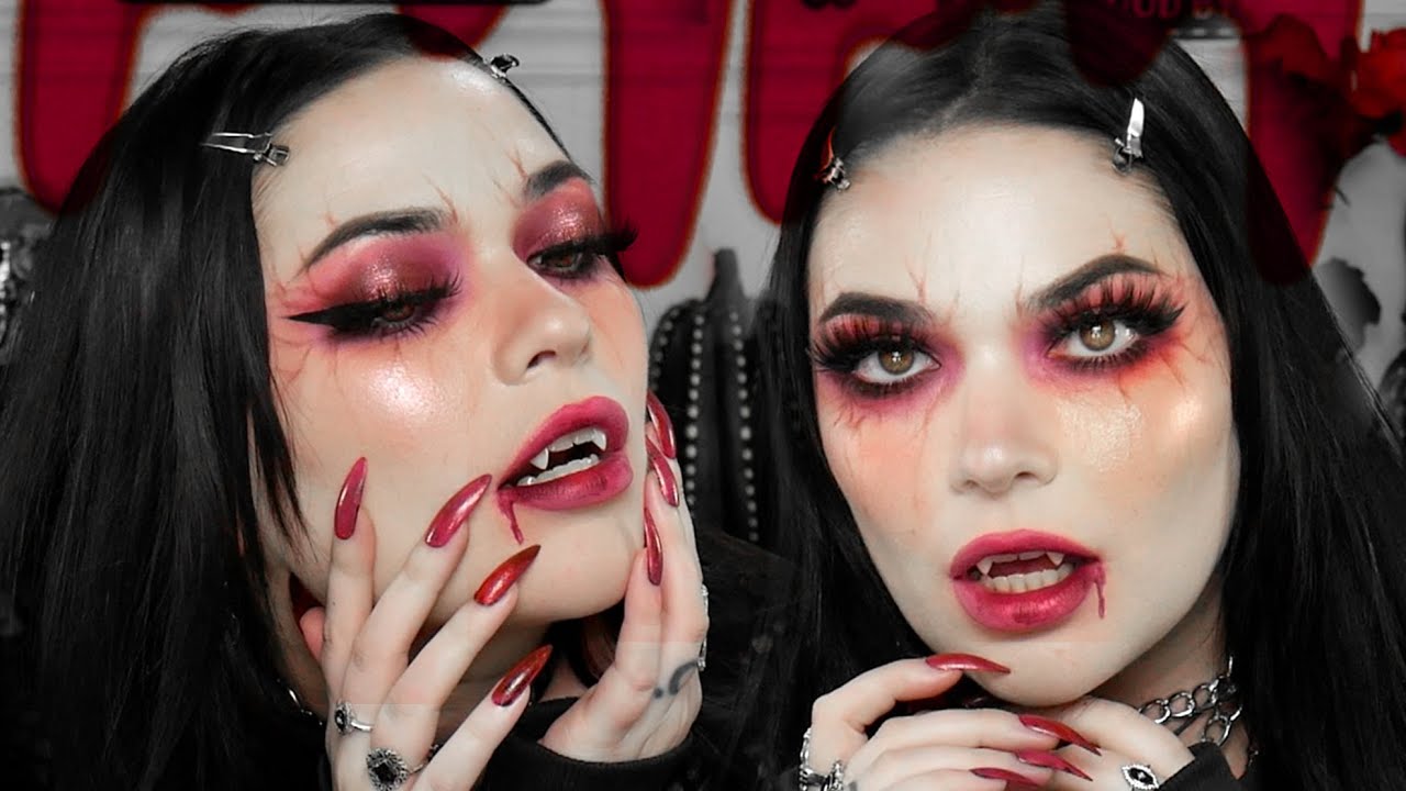 YouTube post by @AlicexLockhart for eCosmetics. Caption reads: [...] LOOK USING ONLY BEAUTY MAKEUP from....