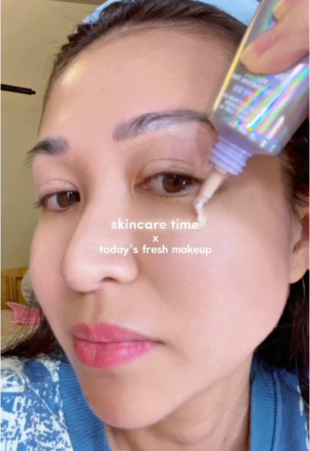 TikTok post by @avonrosales for NAKED SUNDAYS. Caption reads: 🎀 daily makeup look 🎀 @Naked Sundays .