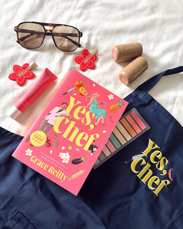 Instagram post by @sportschicreads for Avon Books. Caption reads: [...] arc & the iconic apron 🙂‍↔️ tysm @avonbooks....
