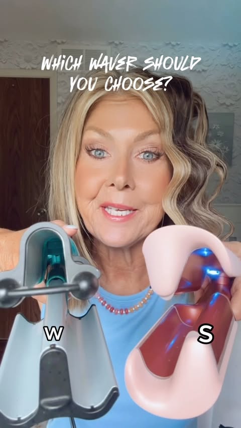 Instagram post by @teacher_turns_trendy for WavyTalk. Caption reads: The Wavytalk Power Waver gives me those soft,....
