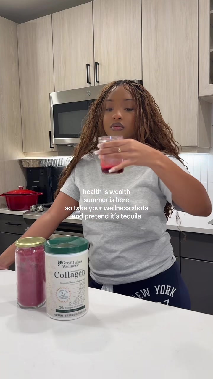TikTok post by @sydneedenaex for Great Lakes Wellness. Caption reads: [...] #wellness #health #summer @Great Lakes....