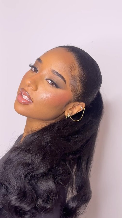 Instagram post by @ncrisana_ for Bijoux De Mimi. Caption reads: Now let’s get into this GLAM ✨

MUA:....