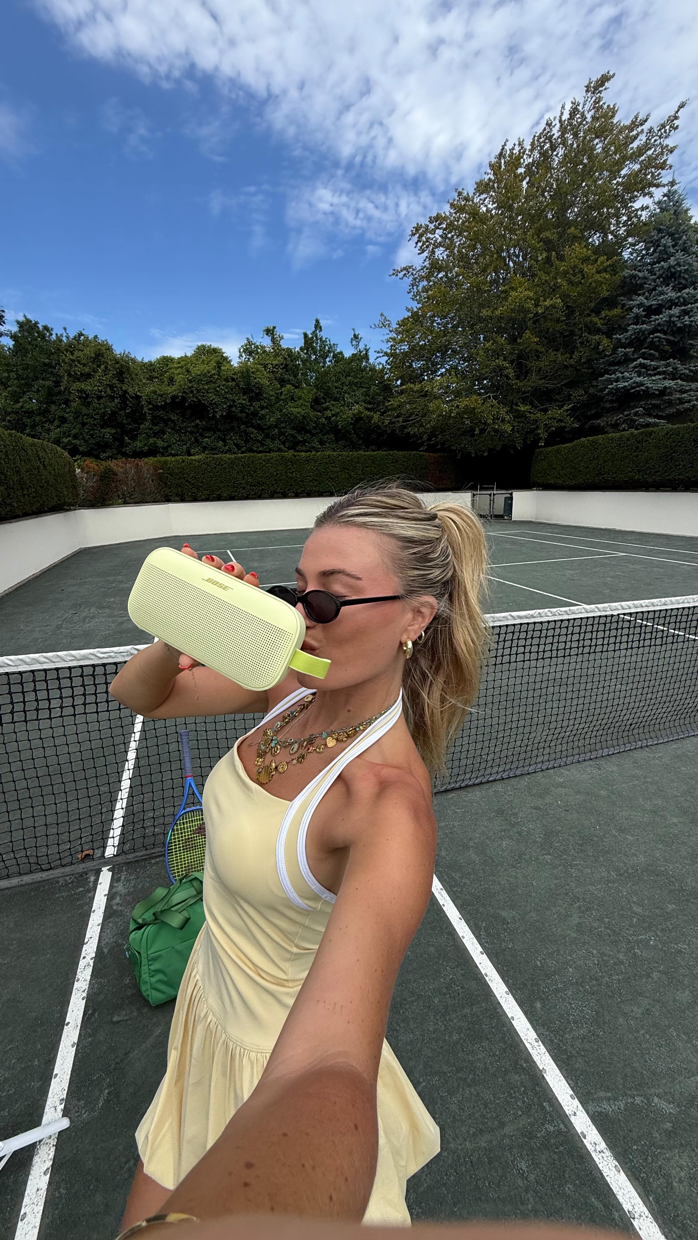 Instagram post by @madisonappel for Bose. Caption reads: Obsessed with the @bose Soundlink Flex Speaker in....