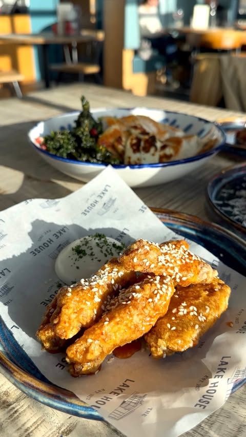 Instagram post by @thelakehousewaterloo for Get Reviewed Liverpool. Caption reads: Liverpool…this is @thelakehousewaterloo BEST menu....