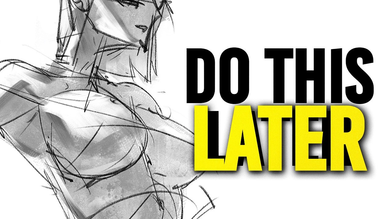 YouTube post by @artofdaviii for PartnerBoost. Caption reads: 'Fixing' Your Art is Ruining Your Art | Sketch....