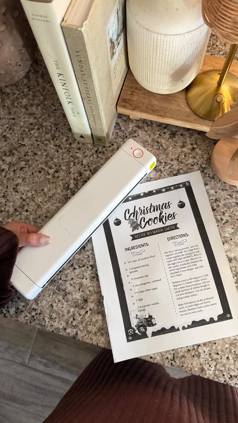 Instagram post by @my.blessed.home for Phomemo. Caption reads: ON SALE!✨ This is an ink-less printer that....