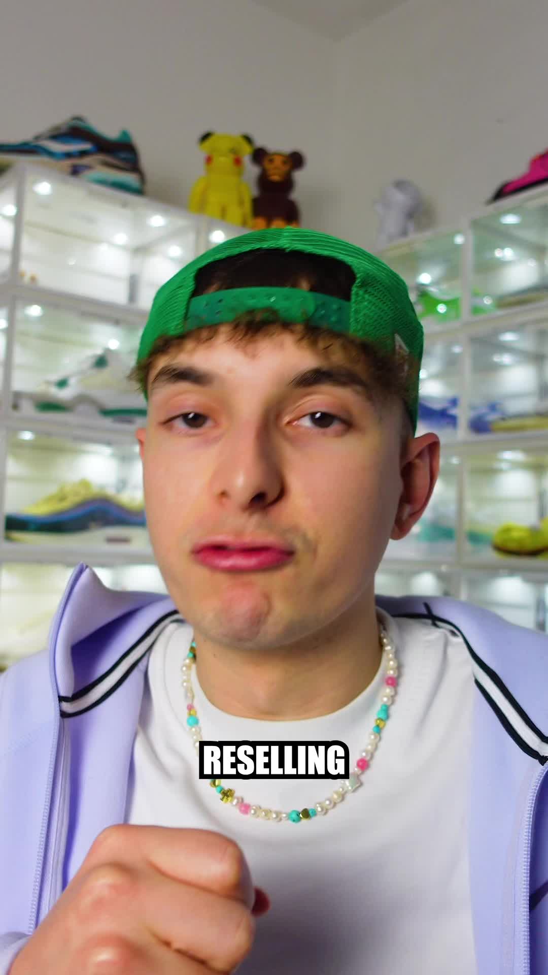 TikTok post by @kicksforce_ for Photoroom. Caption reads: How to get the best photos for reselling? ....