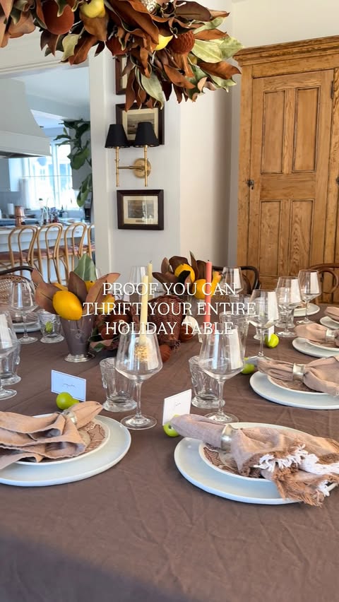 Instagram post by @homeonbroad for Savers. Caption reads: When you find a wicker cornucopia the week before....