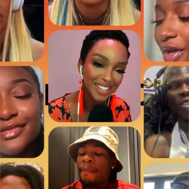 Instagram post by @nandi_madida for Apple Music. Caption reads: 100 episodes strong. Listen to #AfricaNow Radio....