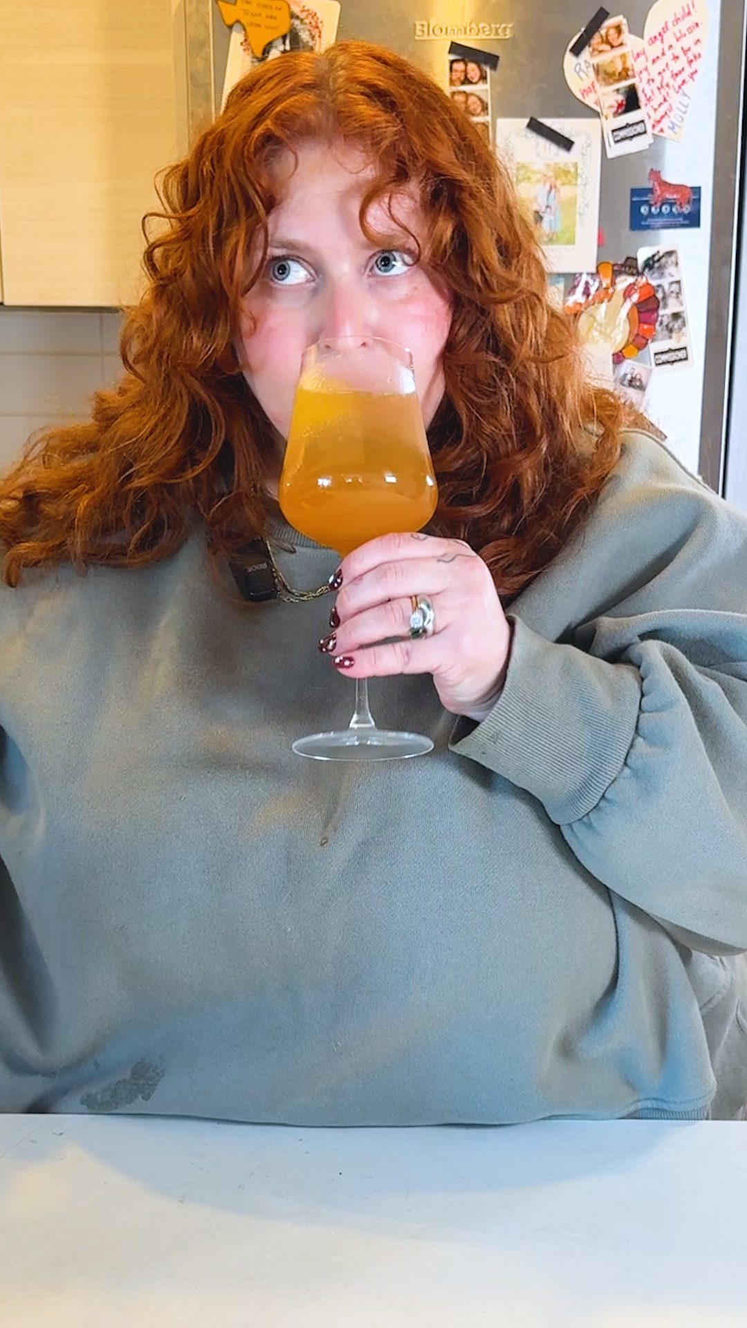 Instagram post by @byrachelp for The Kitchn. Caption reads: This cocktail is in it for the long haul. When....