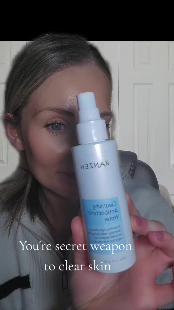 TikTok post by @aprilm930 for Kanzen Skincare. Caption reads: @Kanzen Skincare your new best friend for clear....
