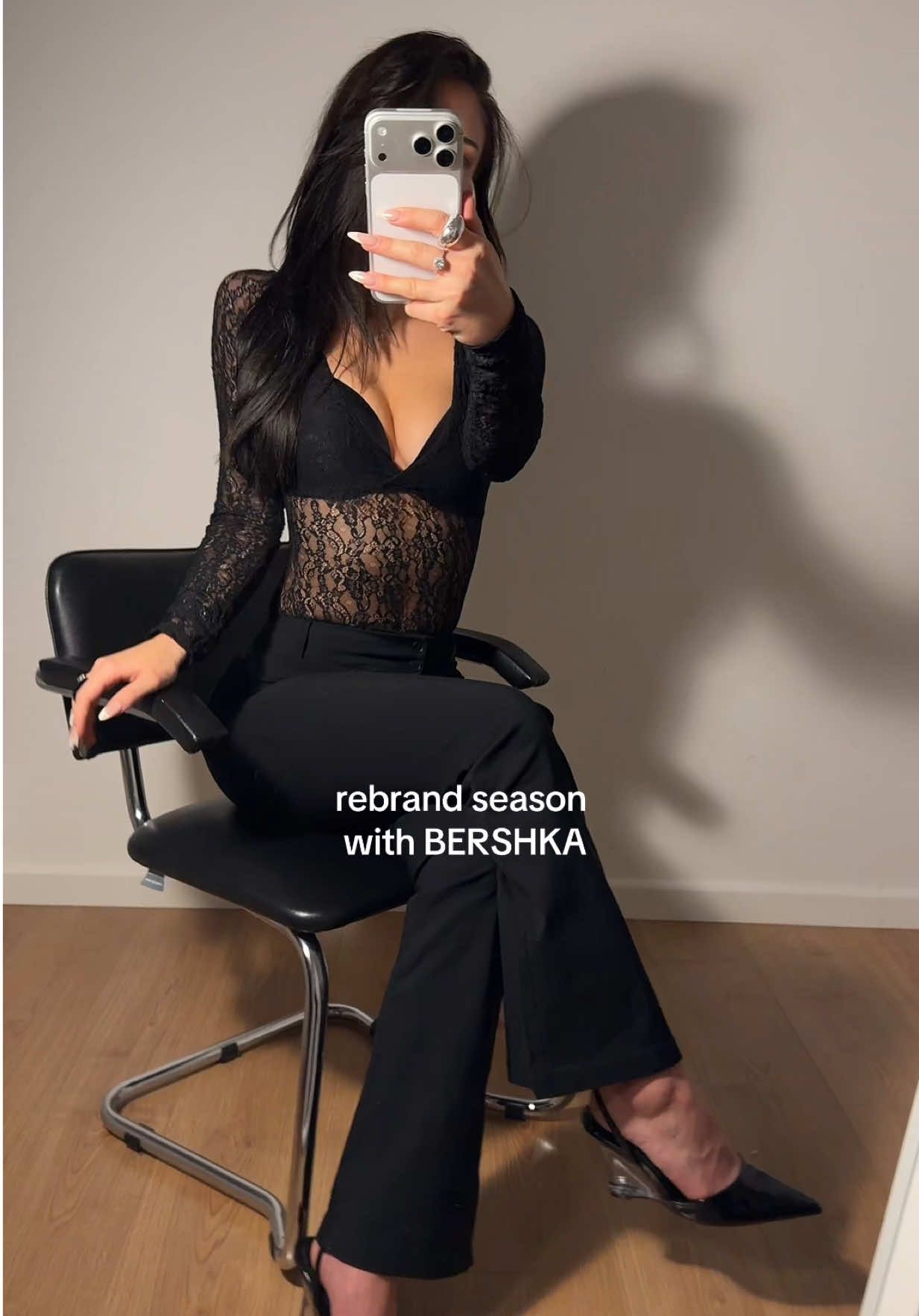 TikTok post by @tynk.aa0 for BERSHKA. Caption reads: ready for a massive rebrand @BERSHKA #bershkastyle....