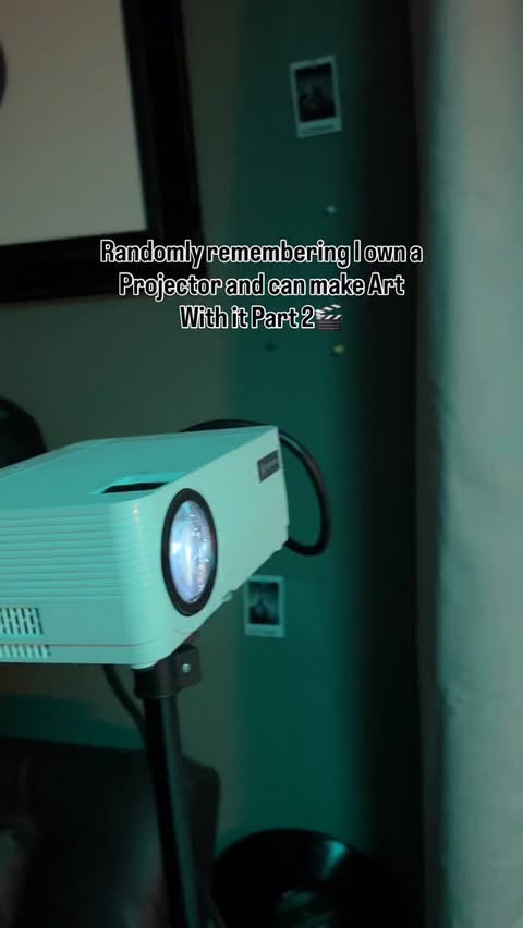 Instagram post by @keshoncampbell for NANLITE. Caption reads: [...] projector and these new lights from....