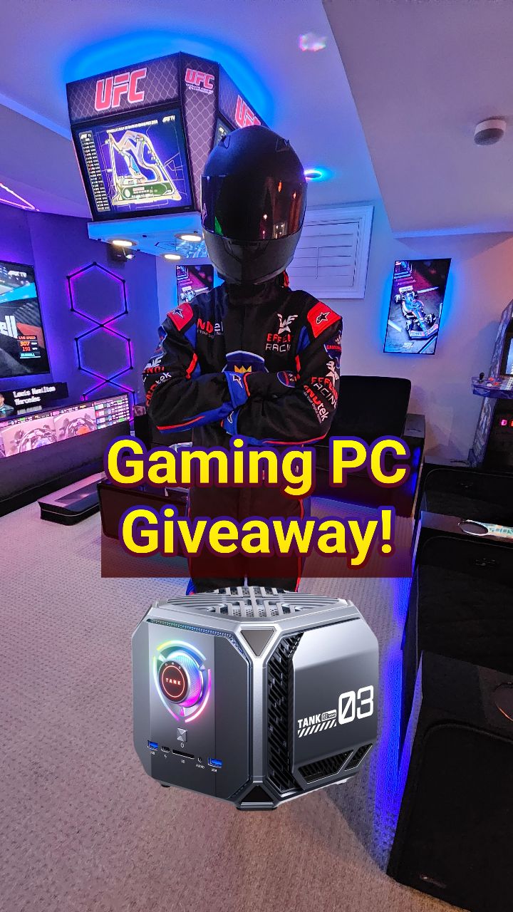 Instagram post by @gameroomtheater for ACEMAGIC. Caption reads: Watching for my raffle drum draw in my stories....