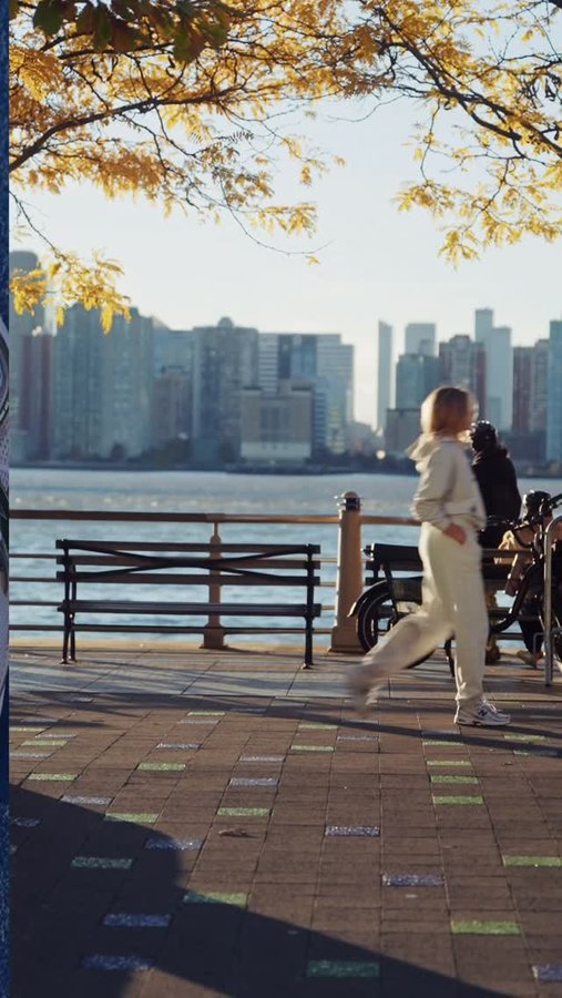 Instagram post by @margot.lee for New Balance. Caption reads: A New York minute (after minute) in my....