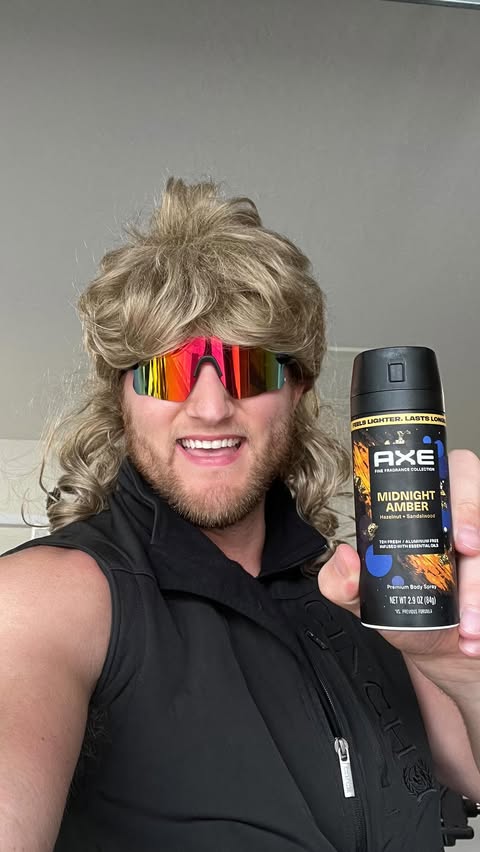 Instagram post by @misterrrcole for AXE. Caption reads: A little goes a long way… Try the new AXE, finally....