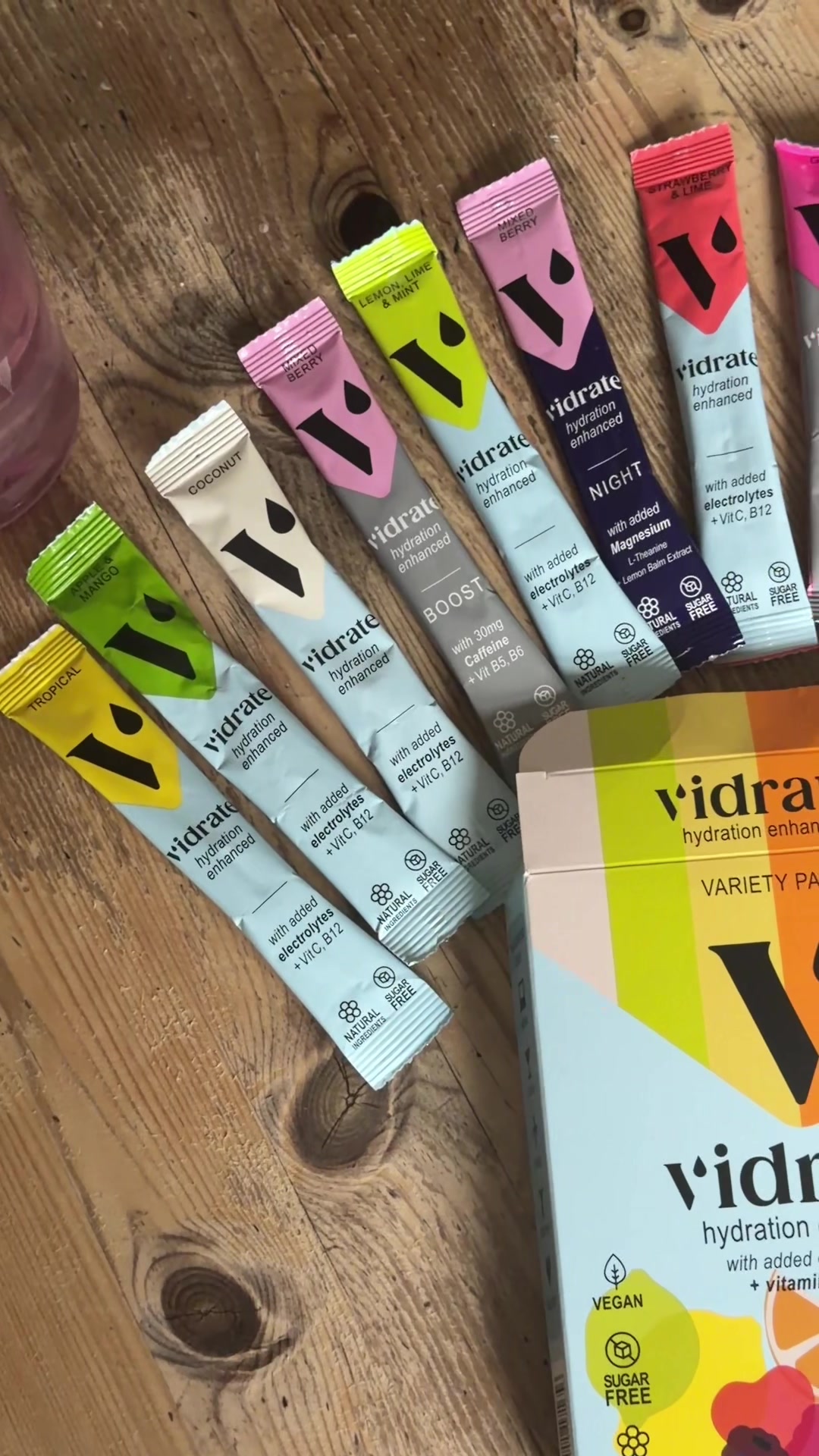 TikTok post by @ugc.with.mimi for ViDrate. Caption reads: @Vidrate is my favourite way to enhance my [...].