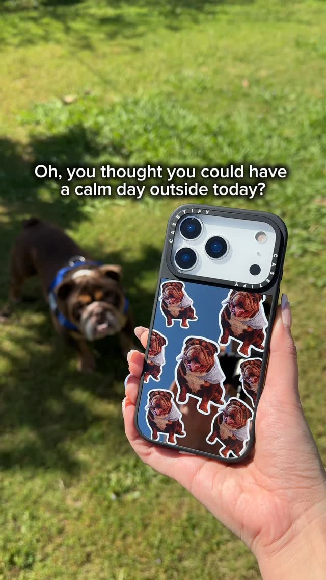 Instagram post by @missalyssarene for CASETiFY. Caption reads: [...] keeps up with it all ✨🐾 Get yours at....