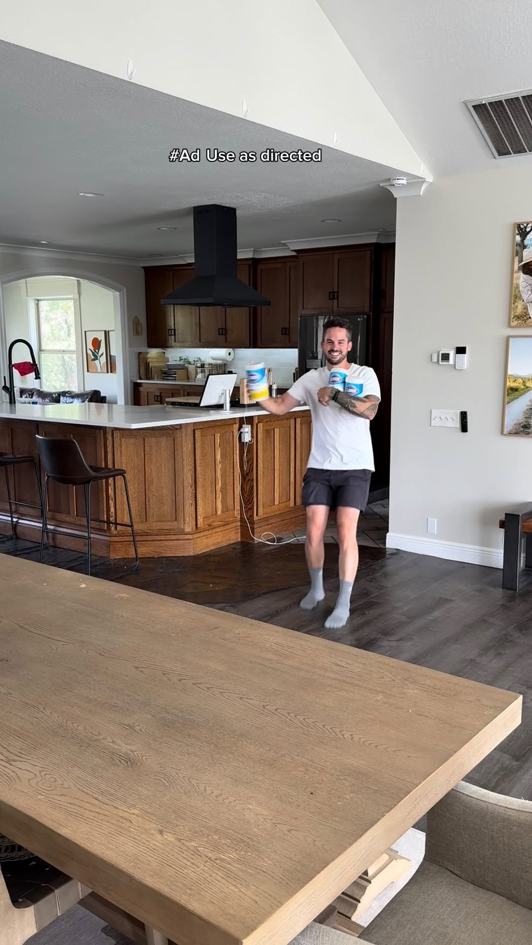 Instagram post by @dadsocial for Clorox. Caption reads: #Ad As parents, I think we can all agree that....