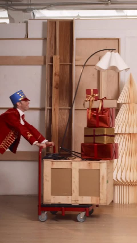 Instagram post by @jamesbwhiteside for West Elm. Caption reads: Christmasy fun times with @westelm 🎄🍸 🎁....