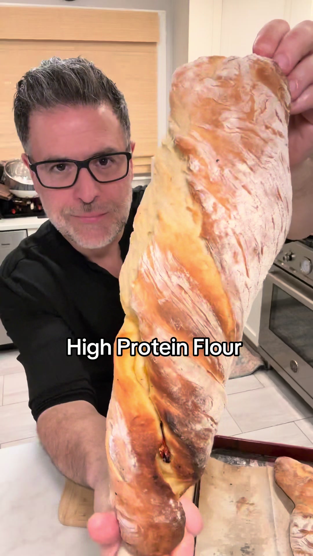 TikTok post by @therealfoodieclub for Ballerina Farm. Caption reads: [...] soft on the inside, and made with Ballerina....