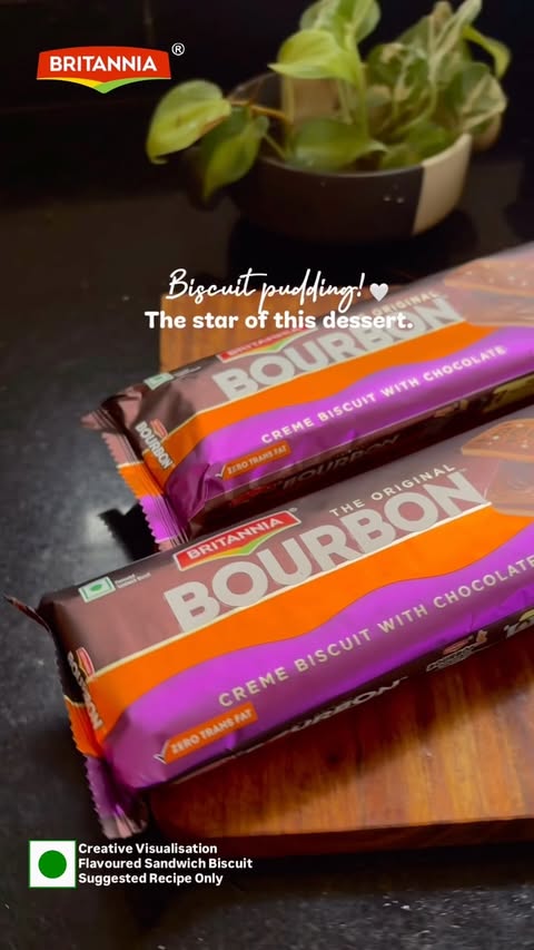 Instagram post by @mykitchenview1 for Britannia SnackInc. Caption reads: A delicious chocolate pudding made with Britannia....