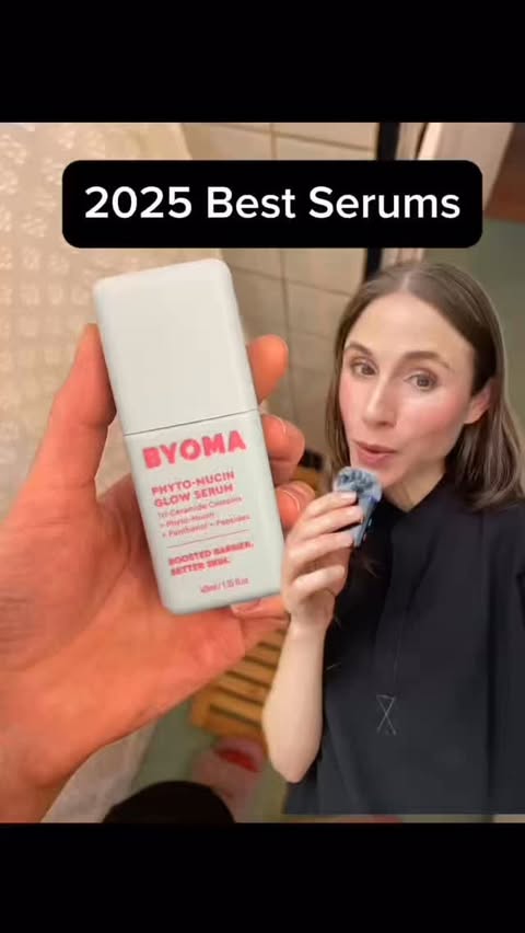 Instagram post by @drdrayzday for Paulas Choice. Caption reads: Best Serums Of 2025! Comment SHOP below to receive....
