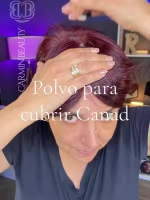 TikTok post by @carmin_beauty for BOLDIFY. Caption reads: @@boldify hairline sharping powder✨😉 Compra 1 y 1....