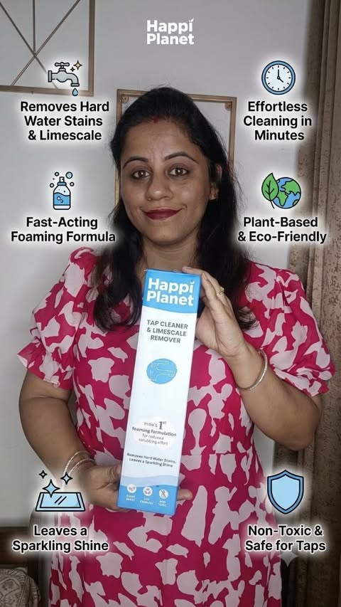 Instagram post by @physio_mom for Happi Planet. Caption reads: [...] We have the solution! 💧 Introducing Happi....