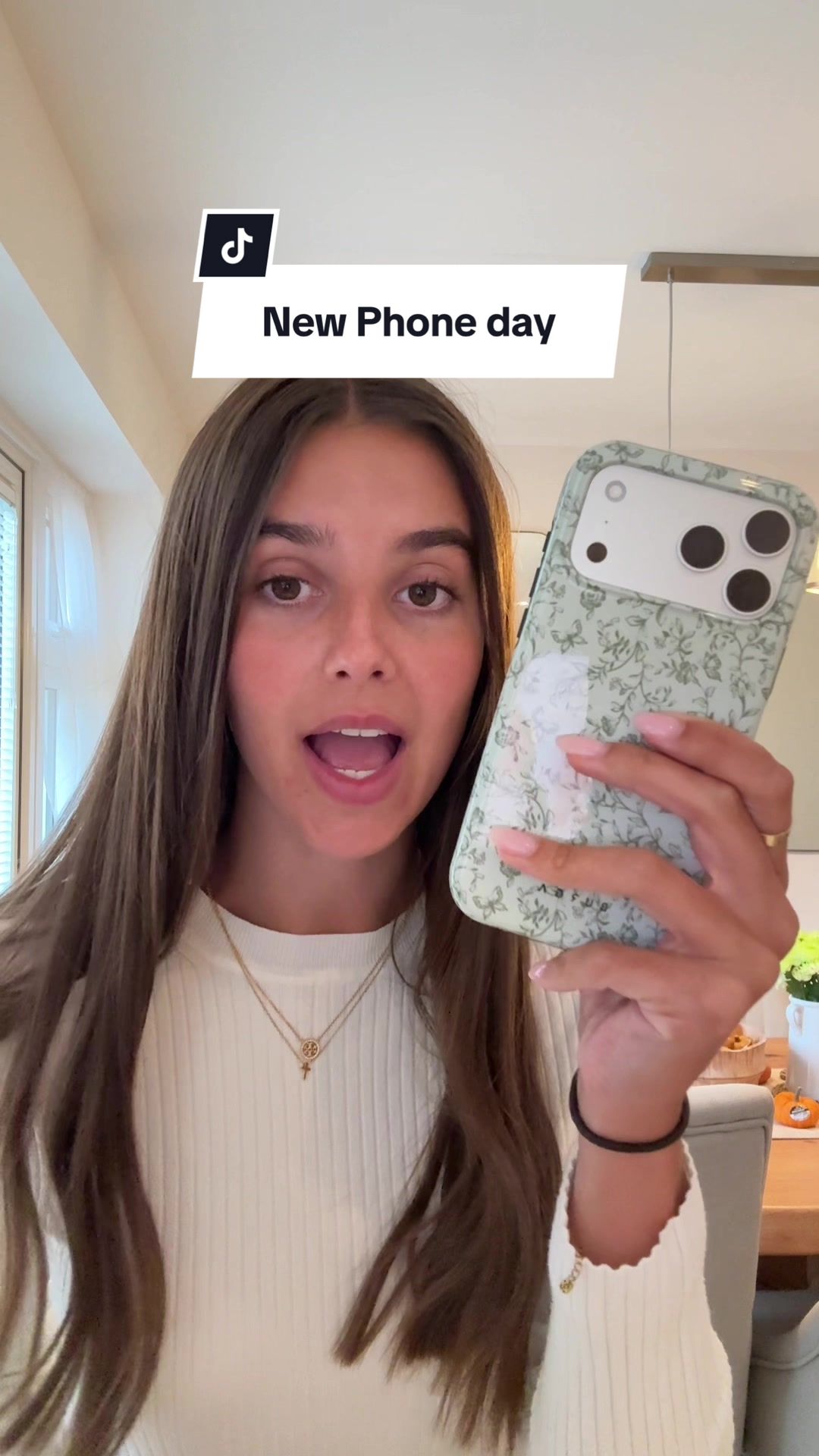 TikTok post by @__natalietaylor for BURGA. Caption reads: ad Matching my phone case to my entire....