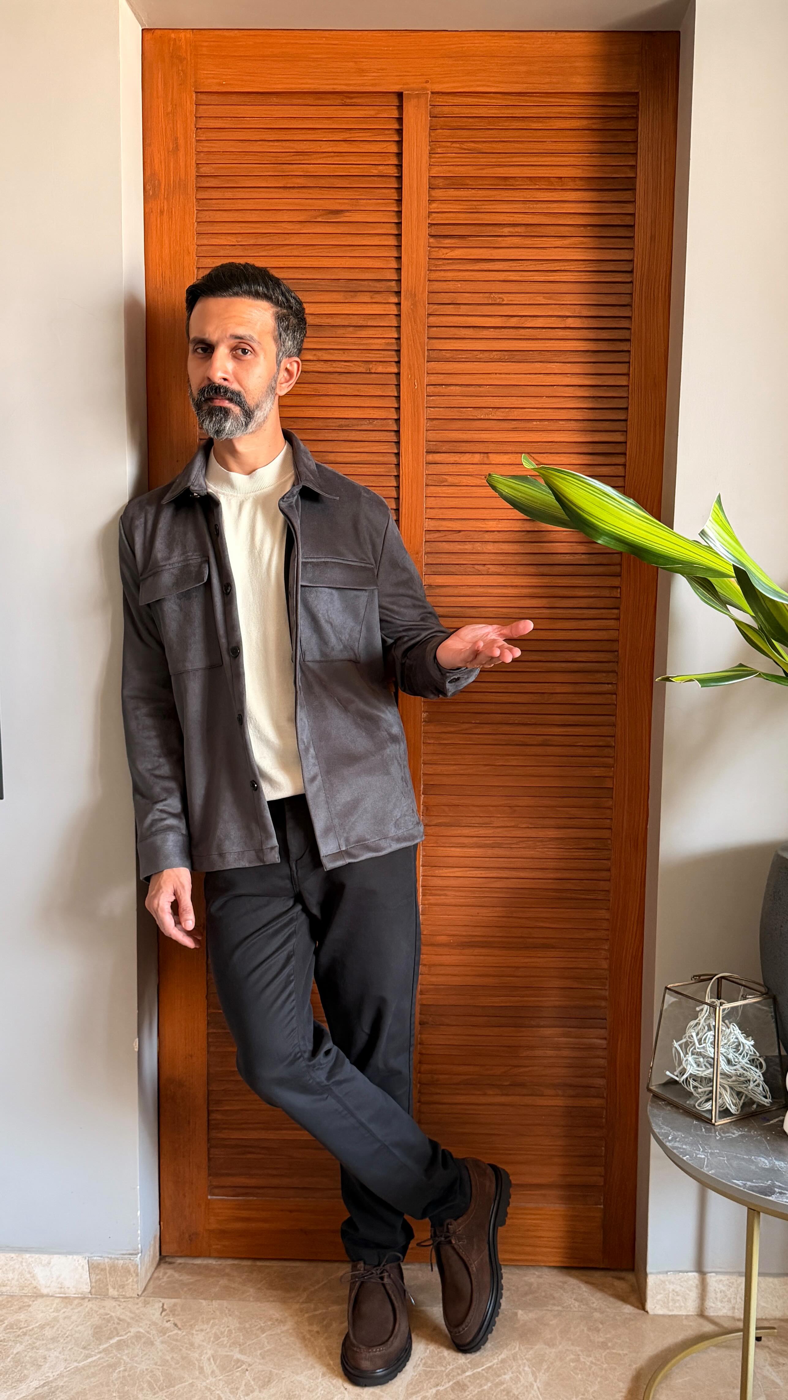 Instagram post by @varunduggi for RARE RABBIT. Caption reads: Rare has a way of making winter feel....