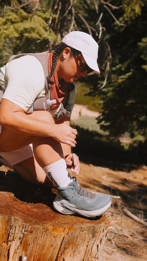 Instagram post by @danimarielister for Salomon. Caption reads: Spent the weekend in Big Bear with @salomon for....