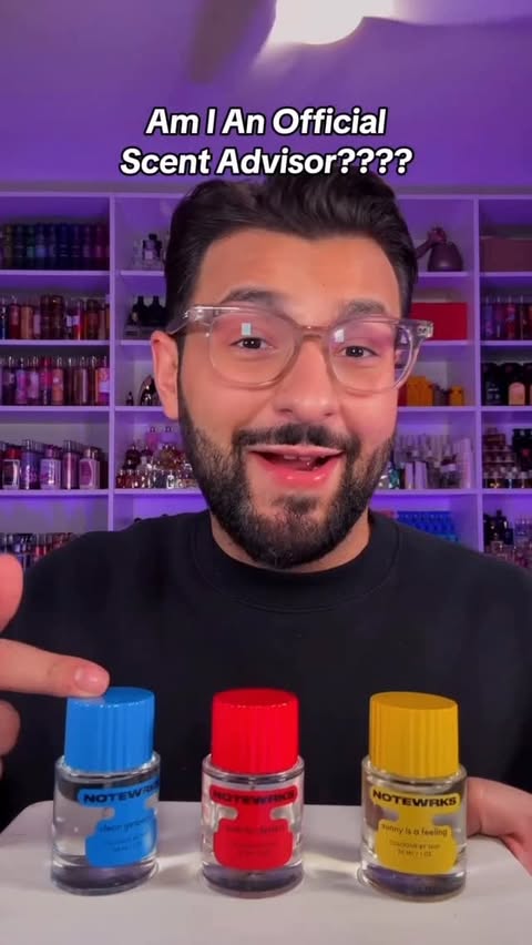 Instagram post by @paulreactss for Snif. Caption reads: Reimagining cologne with @snif.co as a Scent....