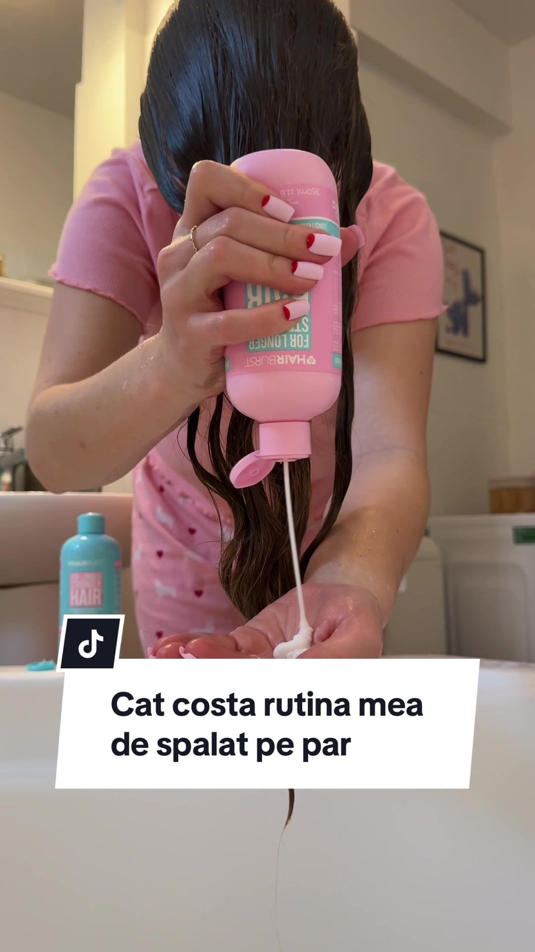 TikTok post by @a.linanicoleta for Hairburst. Caption reads: #affiliate | Cum ti se pare totalul? 😅 #haircare....