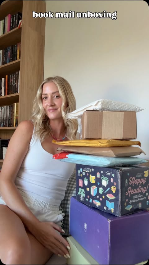 Instagram post by @readwithmandi for The Hive. Caption reads: let’s open some book mail together!! feeling so....