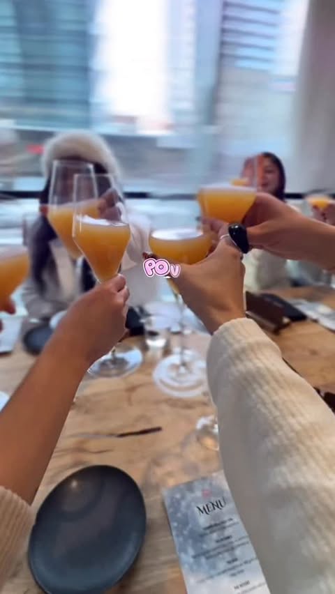 Instagram post by @whatsupmontreal for Canadians Connect. Caption reads: Bestie Brunch in Montreal! 🥐🥂💕 — don’t miss the....