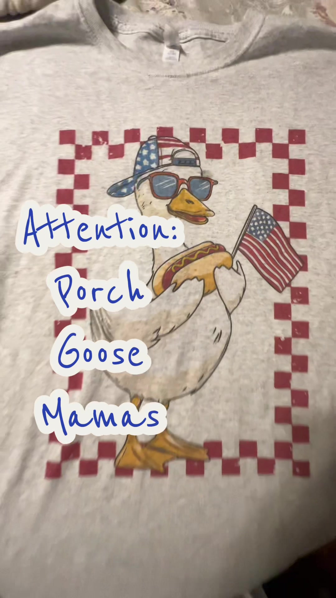 TikTok post by @kimir33 for Tees2urdoor. Caption reads: [...] this is so cute with the goose from....
