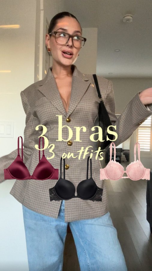 Instagram post by @liv.therose for La Senza. Caption reads: I loveeeee a bra for every occasion @lasenza 💓....