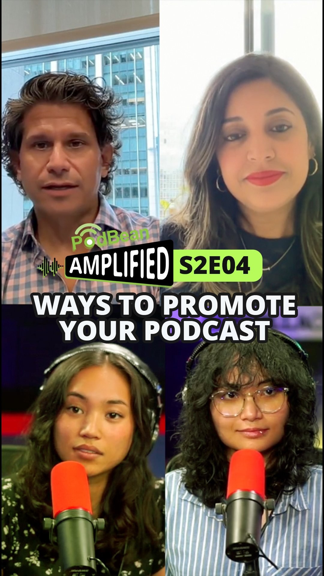 Instagram post by @gotspiceshow for Podbean. Caption reads: How do your promote your podcast? Join us with....